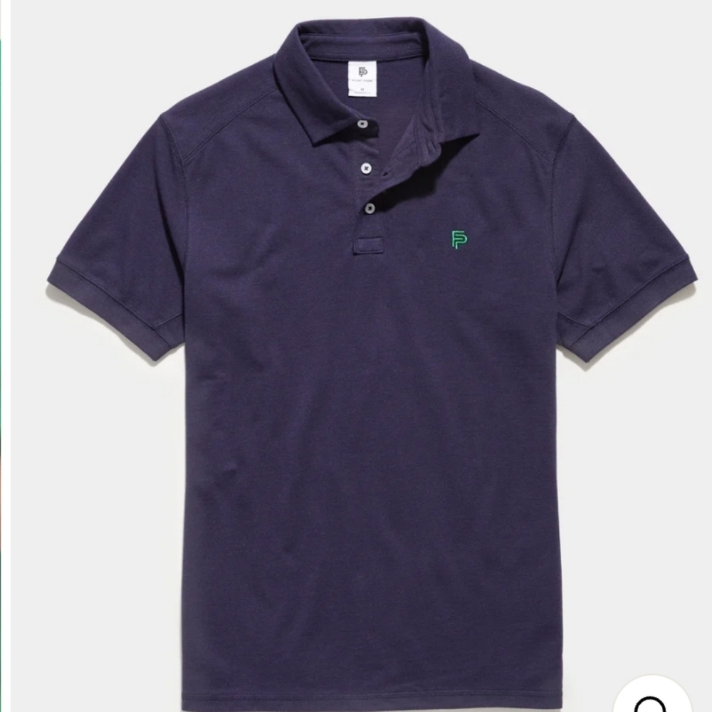 Flint Park,Mens Short Sleve Match Polo Shirt,Navy Blue, Large, NWT